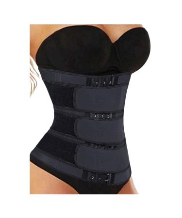 Back Support Back Brace Lumbar Support Lumbar Brace Waist Trainer Shaperwear Tummy Control Slimming Fat Burning Back Support Belt(Black 3X-Large) XXX-Large Black