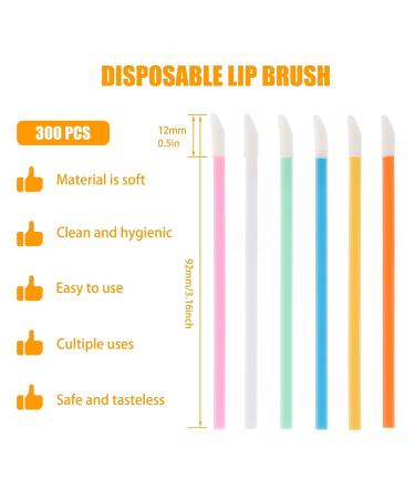 300 PCS Disposable Lip Applicators & Cleansing Brushes - Perfect for Makeup & Lash Care - Buy Online on GoSupps.com