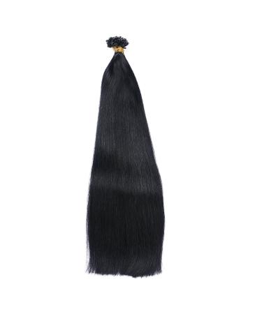 Buy 100% Remy Real Hair Keratin Bonding Extensions - U-Tip #1 Black - 150 Strands (70cm 1g) - Novon Hair Extensions - Buy Online on GoSupps.com