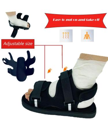 Buy Large Open-Toe Plaster Shoe | Postoperative Recovery & Medical Boot for Foot Sprains & Ankle Fractures - Fits Left & Right Feet - Buy Online on GoSupps.com