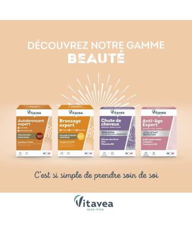 Vitavea - Organic Food Supplement for Sublime Skin - Borage Oil Burdock Grape Seed Vitamin C (Acerola) Organic - Antioxidant Elasticity - 20 Vegetable Capsules - Made in France - Buy Online on GoSupps.com