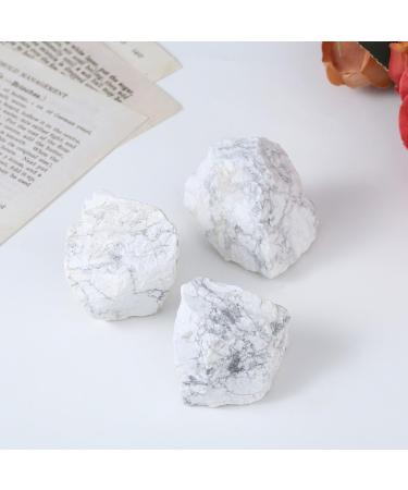 XIANNVXI Turquoise Howlite Raw Crystal 1.77-2.17 Inches - Natural Healing Stone for Crystal Lovers and Collectors - Buy Online on GoSupps.com