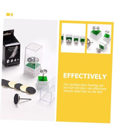 FRCOLOR 4pcs Foot Bearings Wisking Tool Electric Nail Tool Electric Foot Bearing Electric Grinders Sandpaper Bearing Flower Clips Pedicure Stainless Steel Mandrel - Buy Online on GoSupps.com