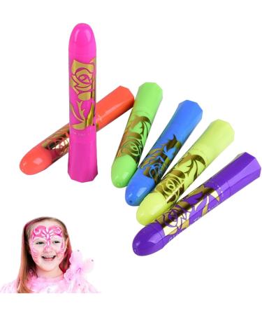 Glow in the Dark Face Paint | Safe Washable Pencil for Party Makeup Halloween Birthday Club Outdoor and Adults Masquerade Ball - Buy Online on GoSupps.com