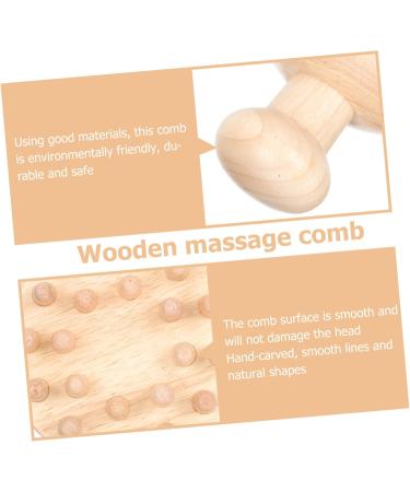 Goohochy Wooden Massage Comb - Home Gua Sha Head Massager for Health & Wellness - Handheld Wooden Shampoo Brush - Buy Online on GoSupps.com