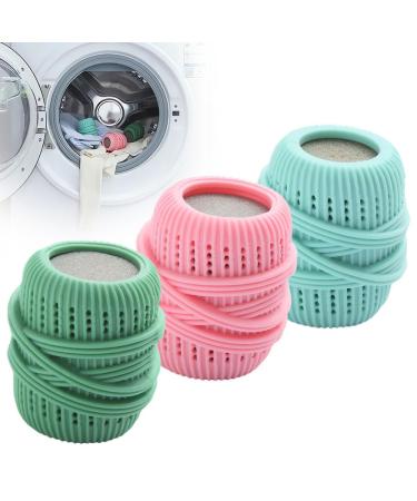 Filter Lint Removal Drum Laundry Ball Decontamination Anti-Winding Washing Machine Suction Ball Pulsator Special Clothes Magic Ball Cleaner (3PCS)