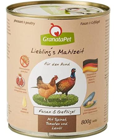 Granatapet Natural Lamb & Poultry Wet Dog Food Bundle - Grain & Sugar-Free 6 x 800g - Buy Online on GoSupps.com