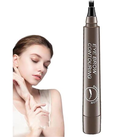 Eye Brow Pencil | Four Forked Eyebrow Pencil Microblading Eyebrow Pencil Long-Lasting Eyebrow Makeup for Natural-Looking Eyebrow Ngumms Gray Brown - Buy Online on GoSupps.com