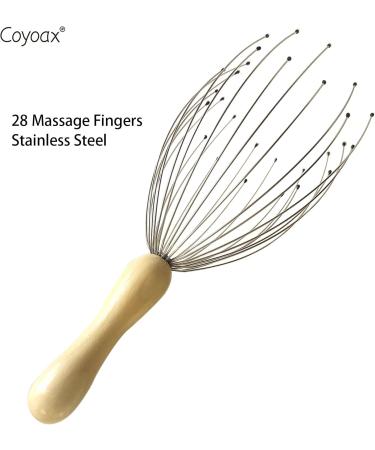 Coyoax Head Massage Spider & Scalp Massage Brush Set - 28 Finger Silicone Shampoo Brush for Ultimate Relaxation | Perfect Gift - Buy Online on GoSupps.com