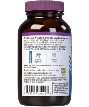 Bluebonnet Nutrition Advanced Choice Single Daily Probiotic 50 Billion (Cold Packaged) 30 Count - Buy Online on GoSupps.com