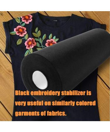 New brothread Black Cut Away Machine Embroidery Stabilizer Backing 12 x 25Yd Roll - Medium Weight 2.5 oz - Buy Online on GoSupps.com