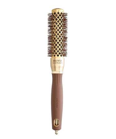Olivia Garden Expert Blowout Shine Hairbrush - 25mm Gold & Brown | International Shipping Available - Buy Online on GoSupps.com