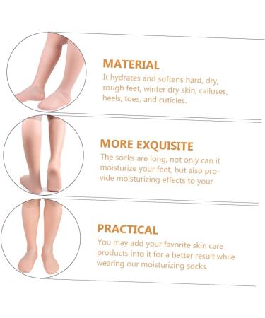 DOITOOL 2 Pairs Exfoliating Moisturizing Socks Moisturizing Socks Foot Cover Hydrating Socks Spa Gloves and Socks Girl Heels Dry Heels Socks Heel Socks for Cracked Heels Women's Socks Sebs - Buy Online on GoSupps.com