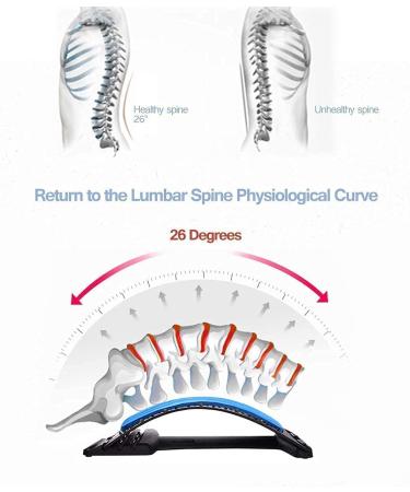 Back Extensor & Massage Support | Adjustable Back Stretcher with Magnetic Pearls for Lumbar Pain Relief & Posture Correction - International Shipping Available - Buy Online on GoSupps.com