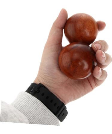 Frcolor Handball Massage Balls - Wooden Fitness & Gymnastics Rolling Balls for Stress Relief | International Shipping - Buy Online on GoSupps.com