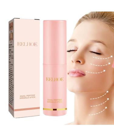 Zibeem Wrinkl e Bounce Multi Balm Snail Peptide Anti-Wrinkl e Stick For Diminishing Face Lip & Eye Wrinkles Face Moisturizer Stick Tighten Facial Skin And Prevent Wrinkles zg