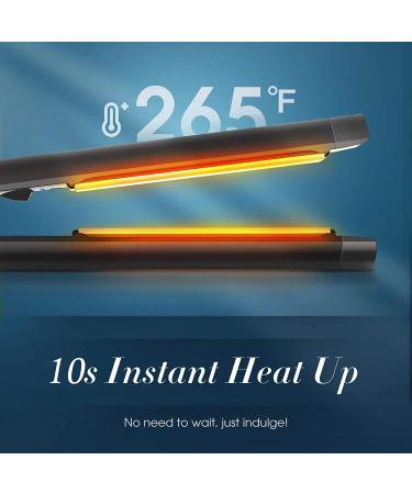 Negative Ion Flat Iron Hair Straightener & Curler 2-in-1 - Ceramic Coating 11 Temps Dual Voltage for Home & Travel - Perfect for All Hair Types - Buy Online on GoSupps.com