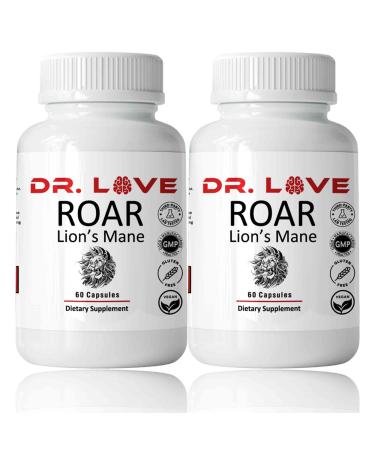 KUHTEM Dr Loves Roar Lions Mane Supplement 60 Capsules (2)
