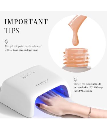 15ML Nude Gel Nail Polish- Soak Off UV Gel Polish for French Manicure at Home - Buy Online on GoSupps.com