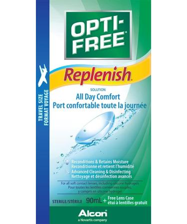 Opti-Free Replenish Multipurpose Contact Lens Solution 90 ml - Buy Online on GoSupps.com