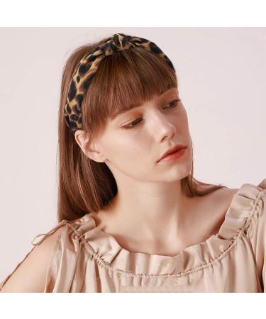 Ondder 10 Pack Leopard Headbands for Women - Fashion Cheetah Knotted Headbands for Girls - Leopard Hair Accessories Set - Buy Online on GoSupps.com