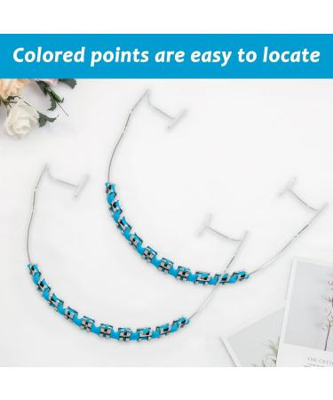 Fake Braces Temporary Clip on Teeth with Brackets & Wire Temporary Braces Suitable for Orthodontists to Explain and Practice for Dental Students - Brackets Falsos Para Dientes(Light Blue) - Buy Online on GoSupps.com