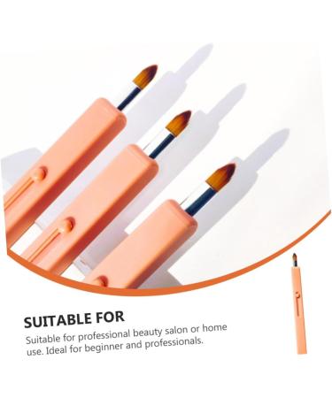 Angoily 1pc Retractable Lip Brush Lip Scrubber Specialty Tools Lipstick Gloss Applicator Portable Lip Brush Eyeshadow Applicators Telescopic Accessories Plastic Travel - Buy Online on GoSupps.com
