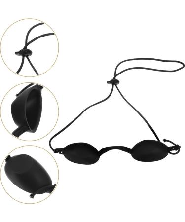 minkissy Tanning Eye Goggles Uvs Eye Protection Black Glasses Flexible Tanning Bed Goggles Eyeshields Red Blue Light Eyepatch for Summer Beach - Buy Online on GoSupps.com