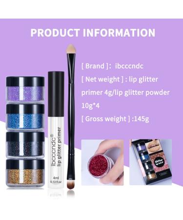 Allbestaye Glitter Lipstick Kit | Matt Glitter Liquid Lipstick Set | Long Lasting Waterproof Metallic Lip Gloss - Diamond Sparkly Red & Golden Brown Pink Shimmer - Buy Online on GoSupps.com