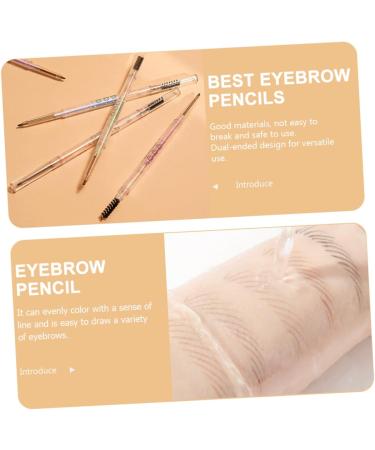 Outanaya 5pcs Eyebrow Makeup Pencils Eyebrow Pens Pencils with Ash Brown Eyebrow Pencil Hair Double Bun Paste - Buy Online on GoSupps.com