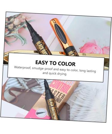 FOMIYES 6 Pcs Makeup Eyeliner Black Waterproof Eyeliner Smudge Proof Eyeliner Eye Lining Pens Ink Line Eyes 1 count (Pack of 1) As Shownx3pcs - Buy Online on GoSupps.com