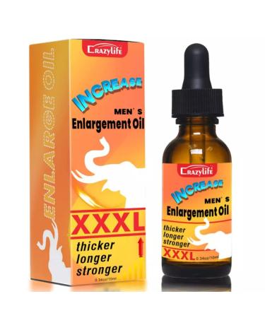 Crazylife Massage Oil for Men Enlarger Oil for Men Boost Strength Energy Natural Essential Oil for Men Use by Blsex