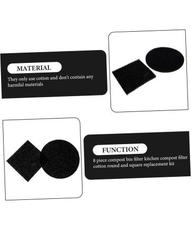 Mobestech 16 STK Compost Box Filters - Activated Carbon Pads for Odor Removal | 16x16cm Mat - Eco-Friendly Compost Heap Solution - Buy Online on GoSupps.com