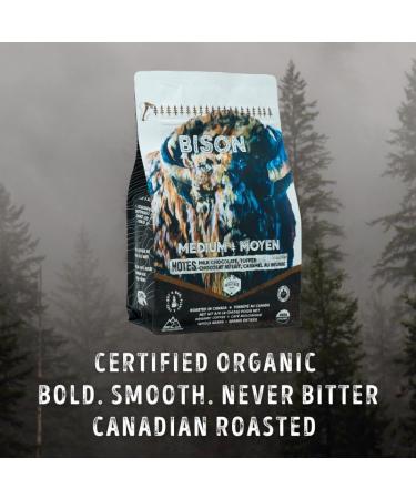 Canadian Heritage Roasting Company Coffee - Bison - Medium Whole Bean Coffee - Tasting Notes Of Toffee Milk Chocolate And Caramel - Perfect For French Press Drip Pour Over - 340g Bison - Toffee Milk Chocolate Caramel 340 g (Pack of 1) - Buy Online on GoSupps.com