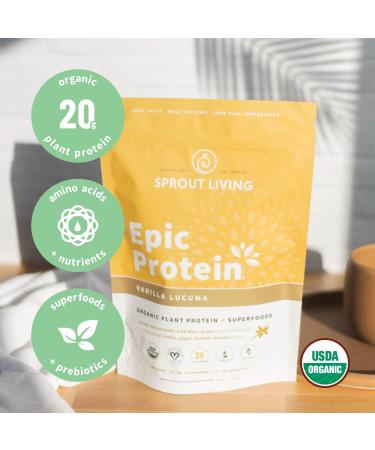 Sprout Living Epic Protein Bundle - Vanilla Lucuma & Green Kingdom | 1lb 12 Servings - Buy Online on GoSupps.com