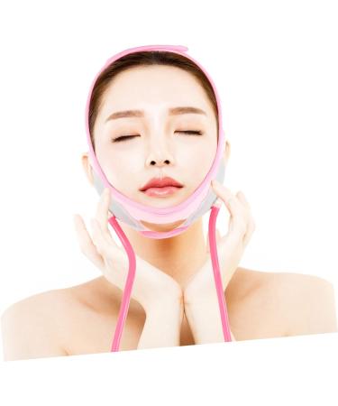 Baluue 1pc Inflatable Face Strap Face Lifting Bandage Face Strap Double Chin Face Shaper Band Pink Fabric - Buy Online on GoSupps.com