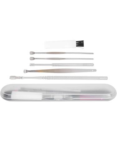 5pcs Dual-Headed Stainless Steel Ear Wax Cleaner Tool Kit - Ear Pick Set for Home, Salon, and Travel - Buy Online on GoSupps.com