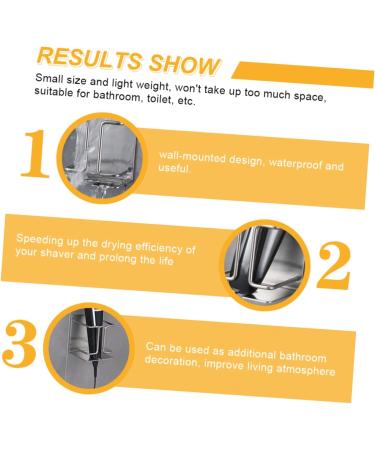 Minkissy Electric Shaver Holder - Stainless Steel Razor Hook Wall Bracket for Safety & Organization | Durable & Stylish Bathroom Storage - Buy Online on GoSupps.com