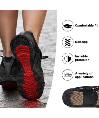 GOETOR Heel Plates for Sneakers 2 Pairs - Black Self-Adhesive Sole Repair Plates, Size 8-9 - Buy Online on GoSupps.com