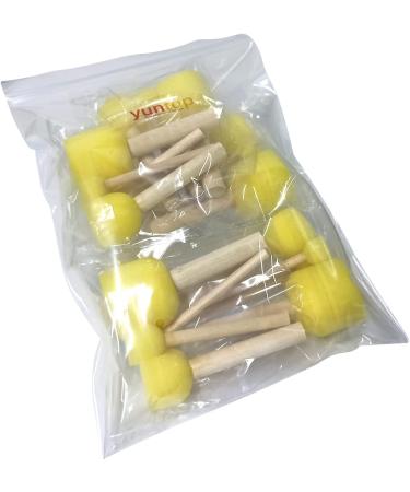 20-Piece Round Sponge Brush Set - 4 Sizes, Paint Tools for Kids - Buy Online on GoSupps.com