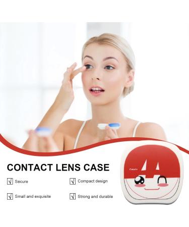 Vansza Leak-Proof Contact Lens Container for Left & Right Eyes - Cute Cartoon Box Holder for Daily Use & Short-Sightedness - Buy Online on GoSupps.com