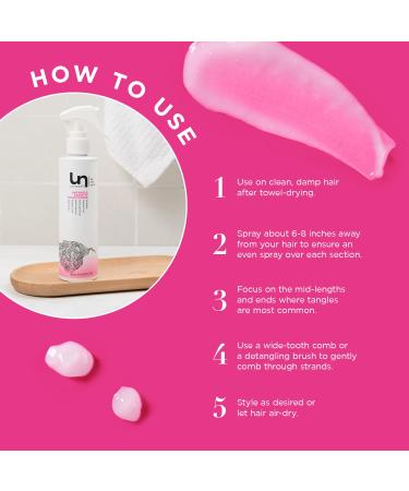 Unwash Untangle Leave-In Conditioner | Vegan Frizz Control Heat Protection Sulfate & Paraben-Free - Shop Internationally - Buy Online on GoSupps.com