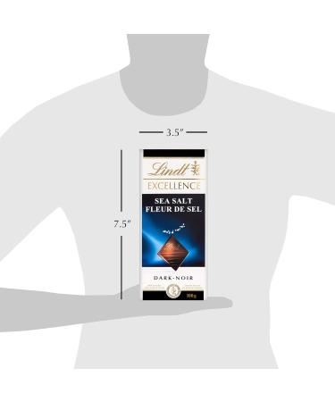 Lindt EXCELLENCE Sea Salt Dark Chocolate Bar 100 Grams - Buy Online on GoSupps.com