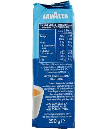  Lavazza LAVAZZA DEK Pack of 20 Italian ground coffees caffeine-free 250g - Buy Online on GoSupps.com