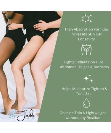 Jade Body Co Anti Cellulite Massage Oil with Stem Cells & Collagen - Natural Firming Body Oil for Women - Cellulite & Stretch Mark Remover - Cupping Therapy & Peppermint Massage Oil - Buy Online on GoSupps.com