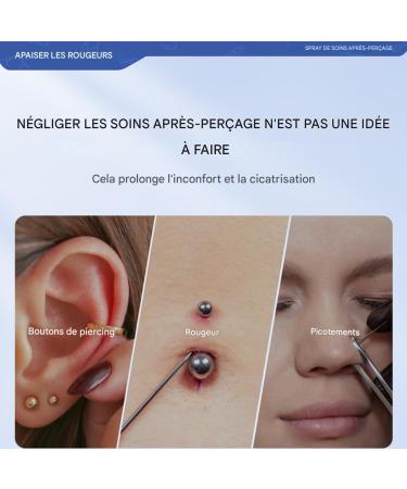  dzqad Piercing Solution Piercing Cleansing Solution 120ml Soothing Solution for Piercings | For Ear Nose Stomach Skin Face At Home While Traveling For Fitness - Buy Online on GoSupps.com