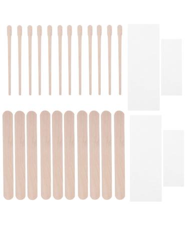 Ipetboom 400pi ces Kit de B tonnets de Cire pour pilation Corps Visage Jetables Applicateurs Bois