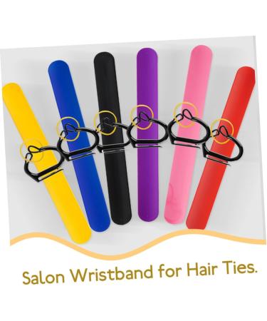 DRESSOOS 1 Set Braiding Auxiliary Wrist Strap Hair Salon Slap Bracelets Rubber Band Wristband Slap Bands for Party Salon Hair Tie Organizer Hair Tie Wristband Hair Salon Supplies Wrist Band - Buy Online on GoSupps.com