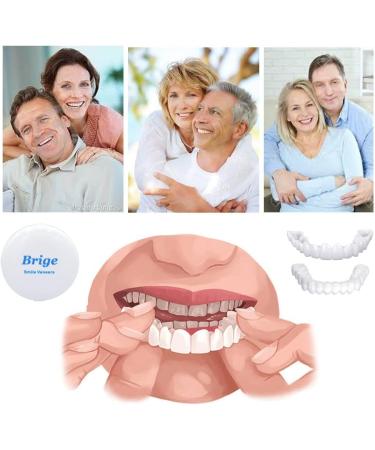 Ecoodisk Dentures - Perfect Temporary Prosthesis for Confident Smile | 1 Pair Adaptable Tooth Clips - Buy Online on GoSupps.com