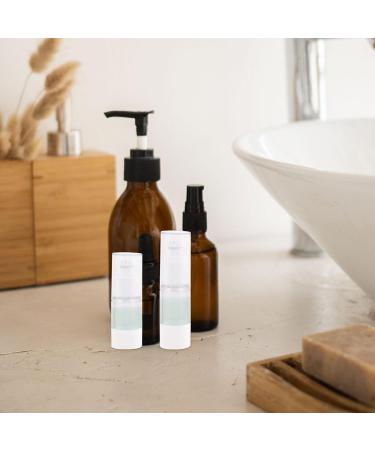 Lurrose 3PCS 15/30/50ml Airless Pump Bottles Press Pump Cosmetics Container Essence Cleanser Emulsion Storage Dispenser for Travel White - Buy Online on GoSupps.com